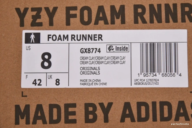 MX Clay Cream Yeezy RNNR Adidas GX8774 Foam 0808